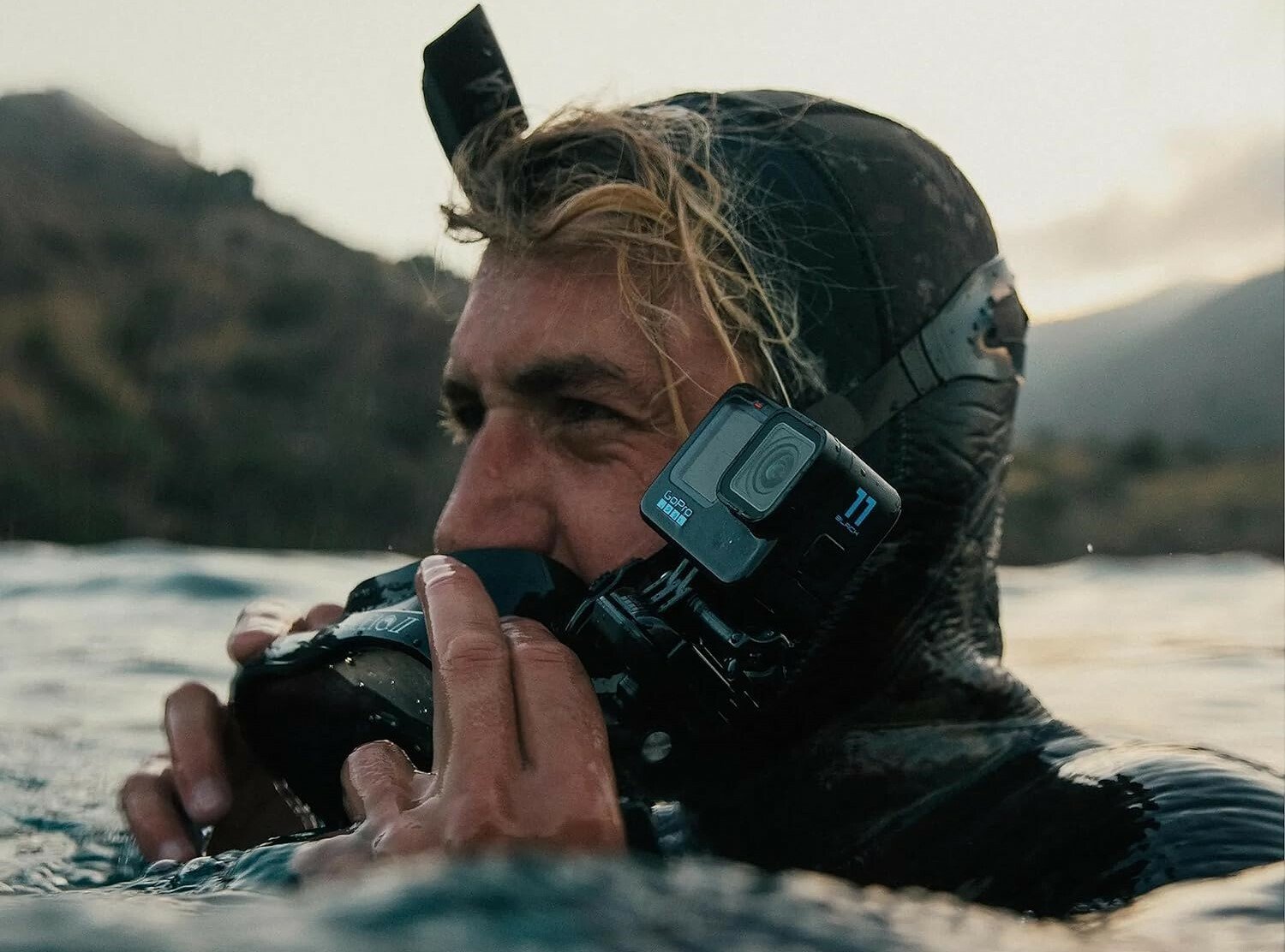 A scuba diver wears the GoPro Hero 11