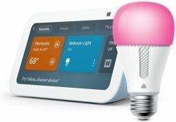 Echo Show 5 (3rd Gen) bundle with TP-Link Kasa Smart Color Bulb