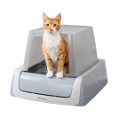 PetSafe ScoopFree Crystal Plus Front-Entry Self-Cleaning Litter Box on white background