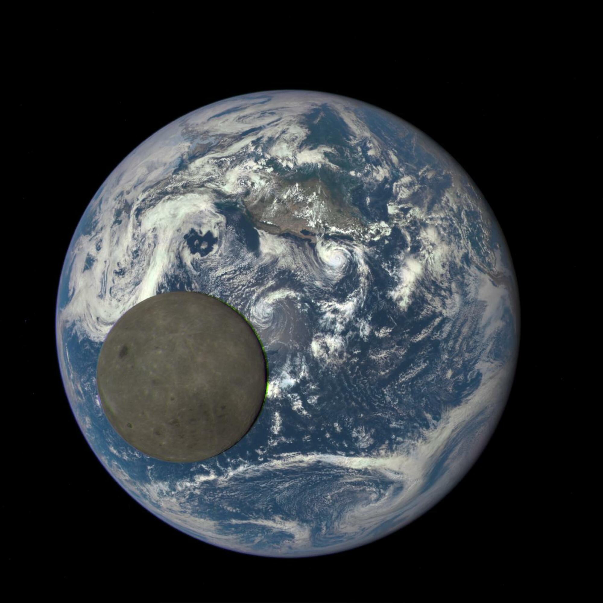 NASA satellite camera viewing far side of the moon