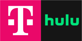 T-mobile and hulu logos side by side