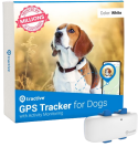 a tractive GPS monitor for dogs on a white background