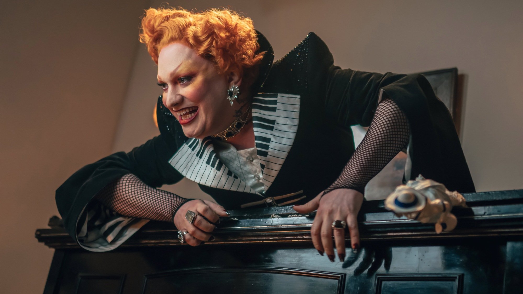 Jinkx Monsoon as The Maestro in "Doctor Who."