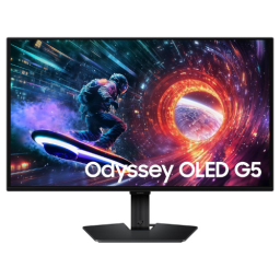 A Samsung 27-inch Odyssey OLED G5 gaming monitor
