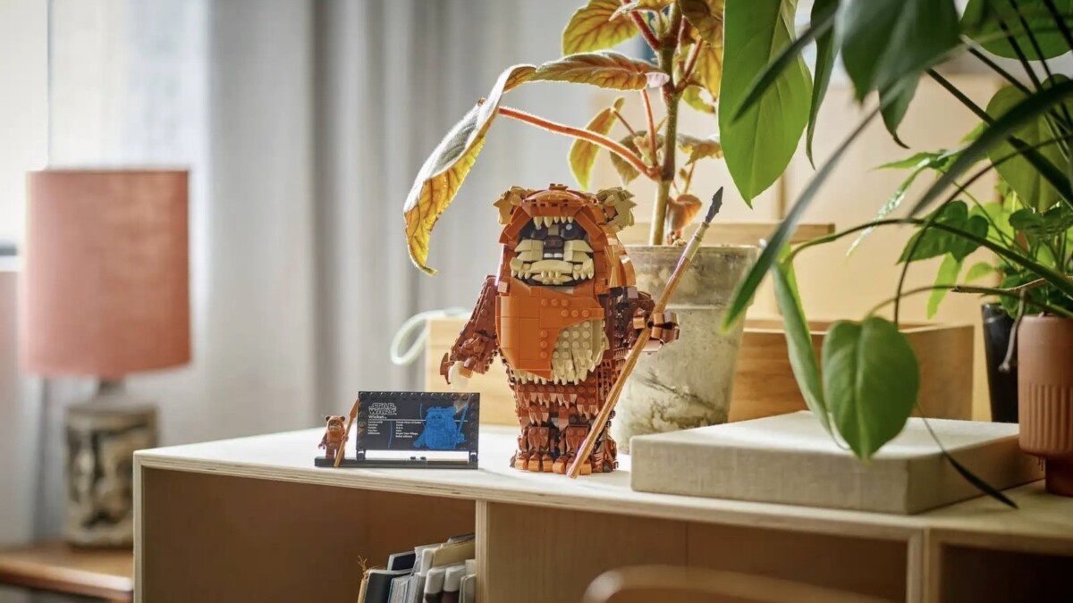 Lego Star Wars Wicket the Ewok on shelf