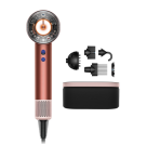 Dyson Supersonic Nural hair dryer in strawberry bronze with attachments and storage case