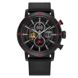 Citizen Eco-Drive Star Wars Darth Vader Chronograph Watch on white background