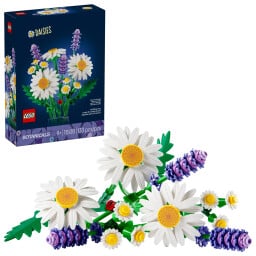 lego daisies set against a white background