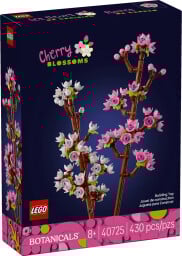 lego cherry blossoms set against a white background
