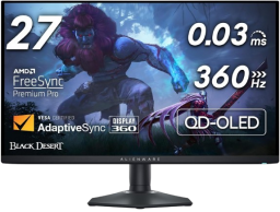 the 27-inch alienware 360Hz gaming monitor
