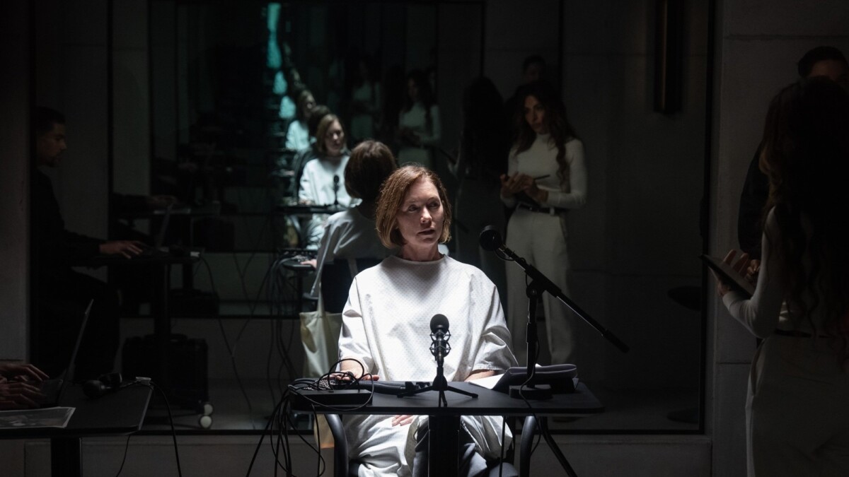 Julianne Nicholson and Sarah Shahi in "Paradise."