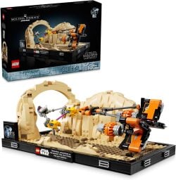 lego star wars: the phantom menace mos espa podrace set against a white background