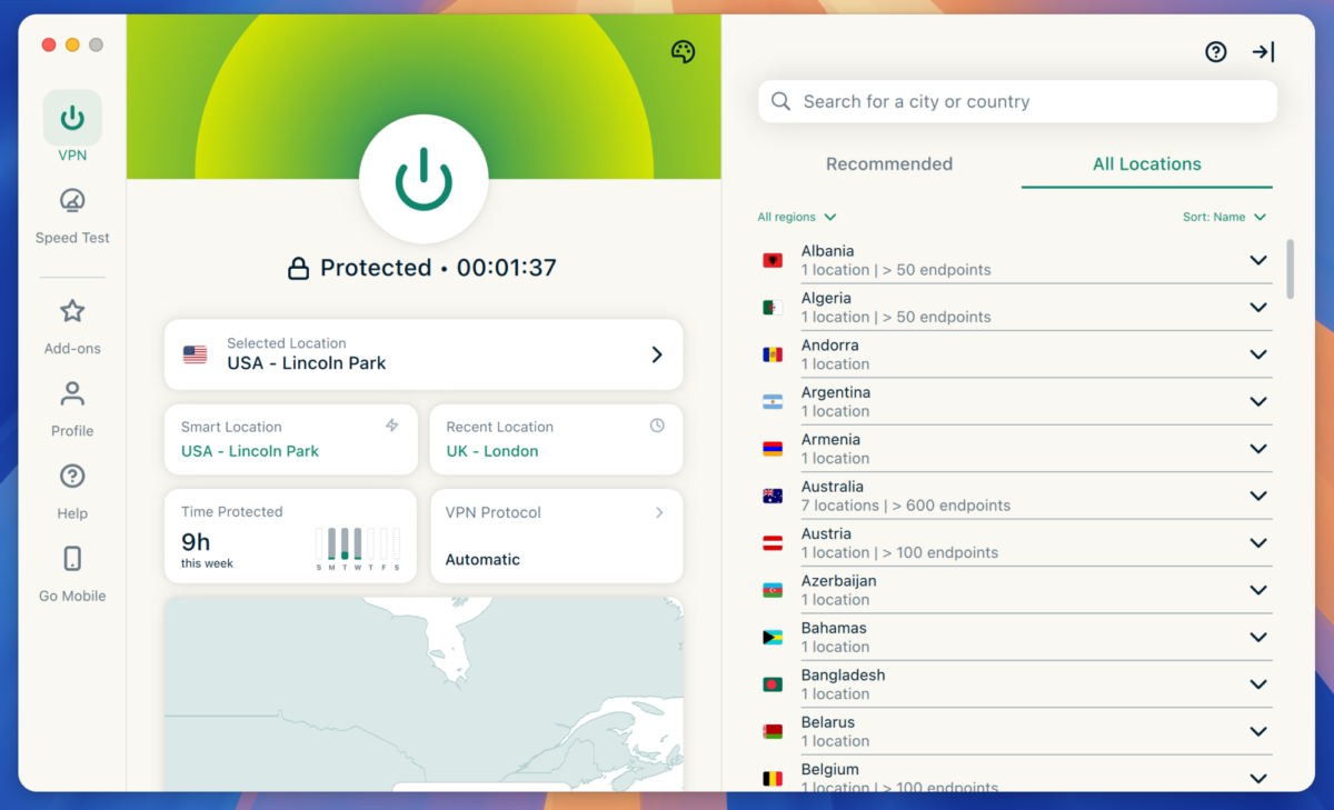 the expressvpn desktop app for macos