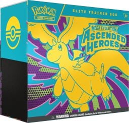 The Pok&eacute;mon TCG: Mega Evolution &mdash; Ascended Heroes Elite Trainer Box on a white background